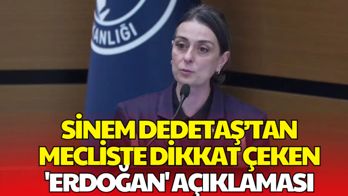 Sinem Dedetaş'tan Belediye Meclisine Damga Vuran 'Erdoğan' Çıkışı